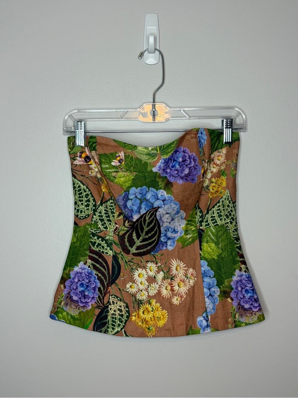 Cara Cara Agnes Strapless Top Avery Floral Size Small